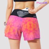  Quần Short Thể Thao Chạy Bộ Nữ Đa Năng MOTIVE WOMAN SHORT BELT - Màu Hồng/ Cam hoạ tiết 