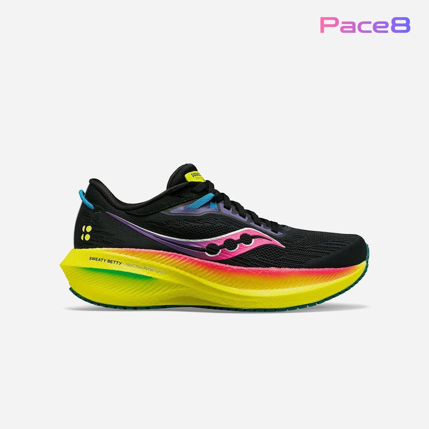 Giày chạy bộ nữ Saucony Triumph 21 - Black/Pink