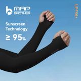  Băng Ống Tay Chống Nắng Map Brother M3050B - Đen 