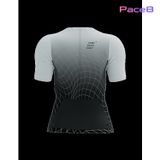  Áo Bó Tay Ngắn Compressport Tri Postural Aero - Black/White 