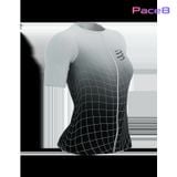 Áo Bó Tay Ngắn Compressport Tri Postural Aero - Black/White 