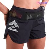  Quần Short Chạy Bộ Nữ T8 Sherpa Shorts - Black White Logo 
