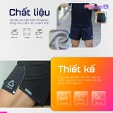  Quần Short Chạy Bộ 5 inch Aspire APQ505 - Đen 