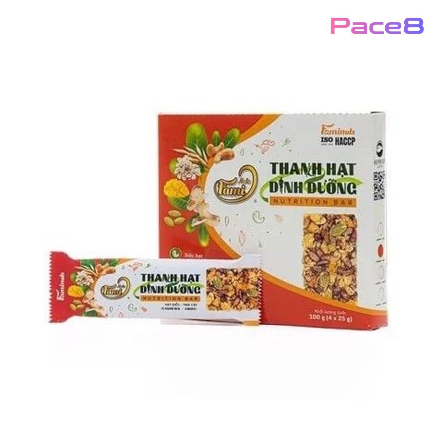  Thanh Hạt Dinh Dưỡng FAMINUTS Hạt Điều - Hạnh Nhân 