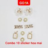  Bộ 10 Sticker Charm, Jibbitz trang trí dép GOYA 