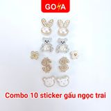  Bộ 10 Sticker Charm, Jibbitz trang trí dép GOYA 