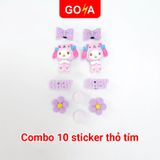  Bộ 10 Sticker Charm, Jibbitz trang trí dép GOYA 