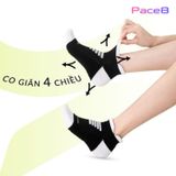  Tất/Vớ Cổ Ngắn Upper You SPM2003 Max Cushion - Đen Xanh Lá 