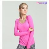  Áo Dài Tay Nữ RunTiger 3999 Hở Lưng - Màu Hồng 
