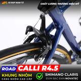  XE ĐẠP ĐUA CALLI R4.5, KHUNG NHÔM, TAY ĐỀ LẮC, GROUP SHIMANO CLARIS 2X8 
