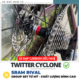  XE ĐẠP ĐUA TWITTER CYCLONE [2025] GROUP SRAM RIVAL, KHUNG SƯỜN CARBON 