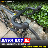  XE ĐẠP ĐUA SAVA EX7 SL - GROUP SHIMANO 105 R7120, PHANH DẦU THỦY LỰC 