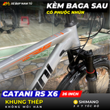  XE ĐẠP MTB CATANI RS X6 CÓ BAGA SAU VÀ PHUỘC NHÚN 