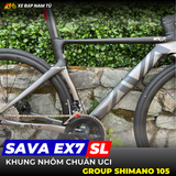  XE ĐẠP ĐUA SAVA EX7 SL - GROUP SHIMANO 105 R7120, PHANH DẦU THỦY LỰC 