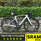  XE ĐẠP ĐUA TWITTER CYCLONE [2025] GROUP SRAM RIVAL, KHUNG SƯỜN CARBON 