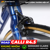  XE ĐẠP ĐUA CALLI R4.5, KHUNG NHÔM, TAY ĐỀ LẮC, GROUP SHIMANO CLARIS 2X8 