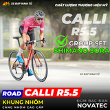  XE ĐẠP ĐUA CALLI R5.5 KHUNG SƯỜN NHÔM, TAY ĐỀ LẮC, SHIMANO SORA 2x9 
