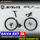  XE ĐẠP ĐUA SAVA EX7 SL - GROUP SHIMANO 105 R7120, PHANH DẦU THỦY LỰC 