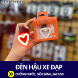  ĐÈN HẬU XE ĐẠP, ĐÈN LED SIÊU SÁNG, SẠC PIN BẰNG CÁP USB 