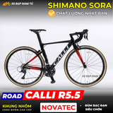  XE ĐẠP ĐUA CALLI R5.5 KHUNG SƯỜN NHÔM, TAY ĐỀ LẮC, SHIMANO SORA 2x9 
