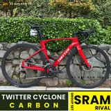  XE ĐẠP ĐUA TWITTER CYCLONE [2025] GROUP SRAM RIVAL, KHUNG SƯỜN CARBON 