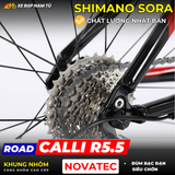 XE ĐẠP ĐUA CALLI R5.5 KHUNG SƯỜN NHÔM, TAY ĐỀ LẮC, SHIMANO SORA 2x9 