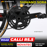  XE ĐẠP ĐUA CALLI R5.5 KHUNG SƯỜN NHÔM, TAY ĐỀ LẮC, SHIMANO SORA 2x9 
