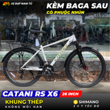  XE ĐẠP MTB CATANI RS X6 CÓ BAGA SAU VÀ PHUỘC NHÚN 