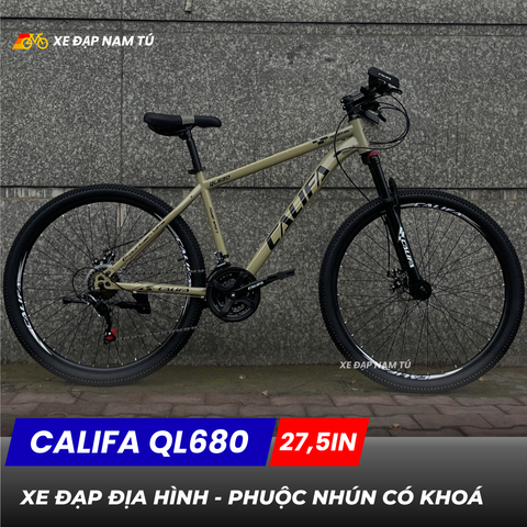  Xe đạp địa hình Califa QL 680 - Khung thép, bánh 27,5in 