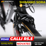  XE ĐẠP ĐUA CALLI R5.5 KHUNG SƯỜN NHÔM, TAY ĐỀ LẮC, SHIMANO SORA 2x9 