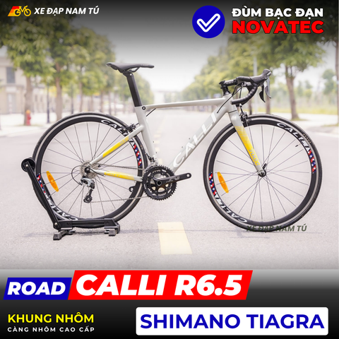  XE ĐẠP ĐUA CALLI R6.5, SHIMANO TIAGRA, KHUNG NHÔM, TAY ĐỀ LẮC 