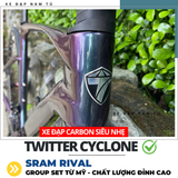  XE ĐẠP ĐUA TWITTER CYCLONE [2025] GROUP SRAM RIVAL, KHUNG SƯỜN CARBON 