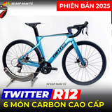  Xe đạp đua Twitter R12 [BẢN 2025] 6 MÓN CARBON CAO CẤP 