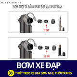  BƠM XE ĐẠP TREO SƯỜN BẰNG NHỰA GỌN NHẸ, BƠM MỌI LOẠI VAN 