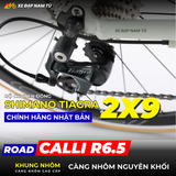  XE ĐẠP ĐUA CALLI R6.5, SHIMANO TIAGRA, KHUNG NHÔM, TAY ĐỀ LẮC 