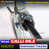  XE ĐẠP ĐUA CALLI R6.5, SHIMANO TIAGRA, KHUNG NHÔM, TAY ĐỀ LẮC 
