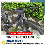  XE ĐẠP ĐUA TWITTER CYCLONE [2025] GROUP SRAM RIVAL, KHUNG SƯỜN CARBON 