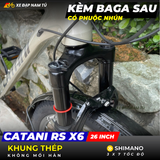  XE ĐẠP MTB CATANI RS X6 CÓ BAGA SAU VÀ PHUỘC NHÚN 