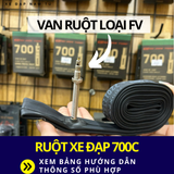  RUỘT XE ĐẠP 700C ĐỦ KÍCH THƯỚC, MỌI LOẠI VAN DÀNH CHO XE ĐẠP ĐUA, TOURING, FIXED GEAR 