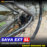  XE ĐẠP ĐUA SAVA EX7 SL - GROUP SHIMANO 105 R7120, PHANH DẦU THỦY LỰC 