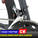  XE ĐAP ROAD TWITTER C6 - KHUNG NHÔM CAO CẤP 
