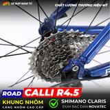  XE ĐẠP ĐUA CALLI R4.5, KHUNG NHÔM, TAY ĐỀ LẮC, GROUP SHIMANO CLARIS 2X8 