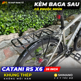  XE ĐẠP MTB CATANI RS X6 CÓ BAGA SAU VÀ PHUỘC NHÚN 