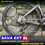  XE ĐẠP ĐUA SAVA EX7 SL - GROUP SHIMANO 105 R7120, PHANH DẦU THỦY LỰC 