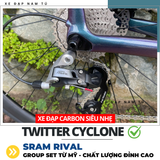  XE ĐẠP ĐUA TWITTER CYCLONE [2025] GROUP SRAM RIVAL, KHUNG SƯỜN CARBON 