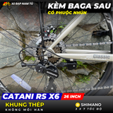  XE ĐẠP MTB CATANI RS X6 CÓ BAGA SAU VÀ PHUỘC NHÚN 