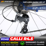  XE ĐẠP ĐUA CALLI R4.5, KHUNG NHÔM, TAY ĐỀ LẮC, GROUP SHIMANO CLARIS 2X8 