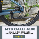  XE ĐẠP MTB CALLI 4100 - KHUNG NHÔM, CỐI NỔ LỚN 