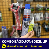 COMBO VỆ SINH, BẢO DƯỠNG XÍCH LÍP (3 MÓN) 