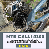  XE ĐẠP MTB CALLI 4100 - KHUNG NHÔM, CỐI NỔ LỚN 